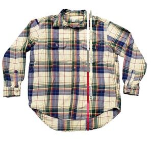 Vintage Banana Republic Flannel Heavyweight Button Shirt Multicolor Large Plaid